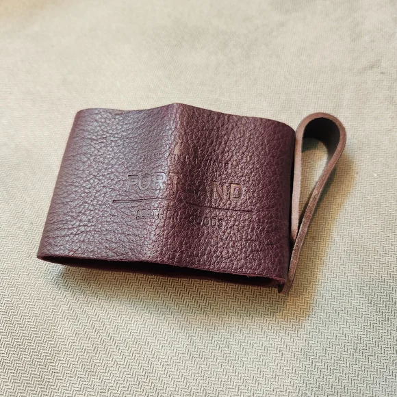 Portland Leather Goods Purple Leather Mug Hug - Picture 3 of 3